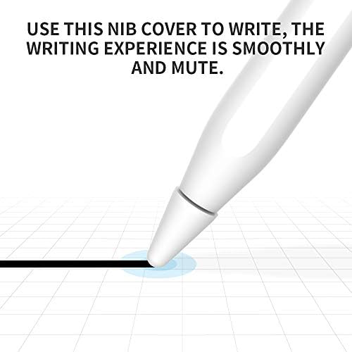 FRTMA [2 ב ​​1] כתיבת Slip כתיבה מגן NIB/TIP תואם לעיפרון אפל 1st & 2nd, לבן